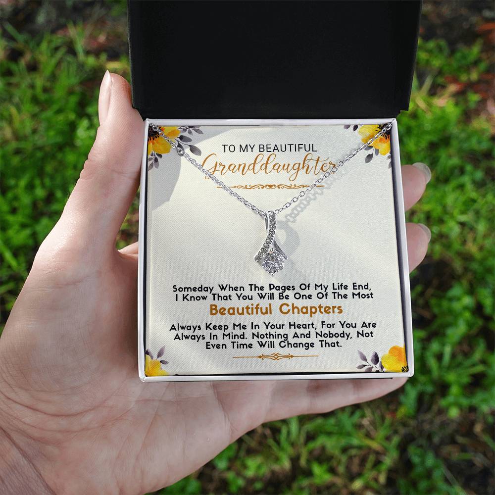 To My Beautiful Granddaughter | Alluring Beauty necklace