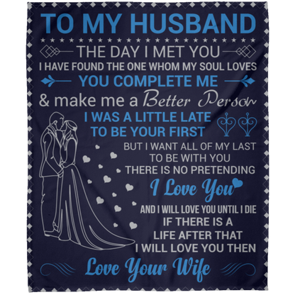 To My Husband | FLM Arctic Fleece Blanket 50x60