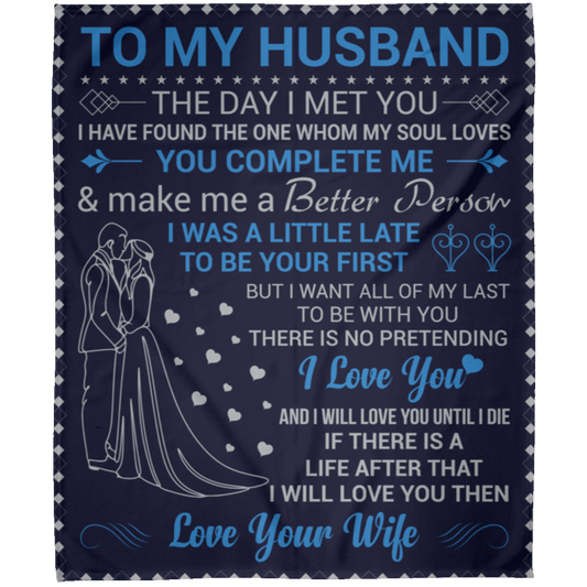 To My Husband | FLM Arctic Fleece Blanket 50x60