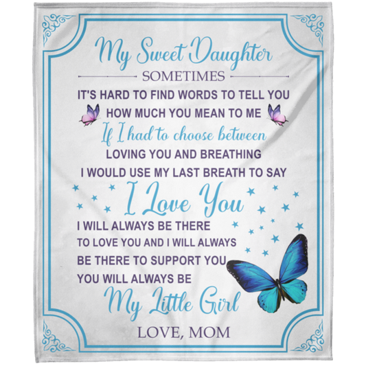 To My Daughter | FLM Arctic Fleece Blanket 50x60