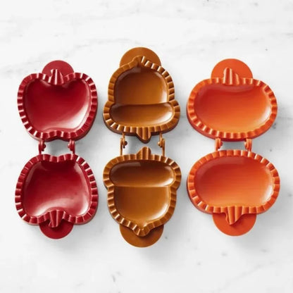 Fall Hand Pie Molds Set Mini Pie Mould Dough Press Mold Tools Christmas Halloween Baking Pie Molds Pumpkins Apples Hazelnuts