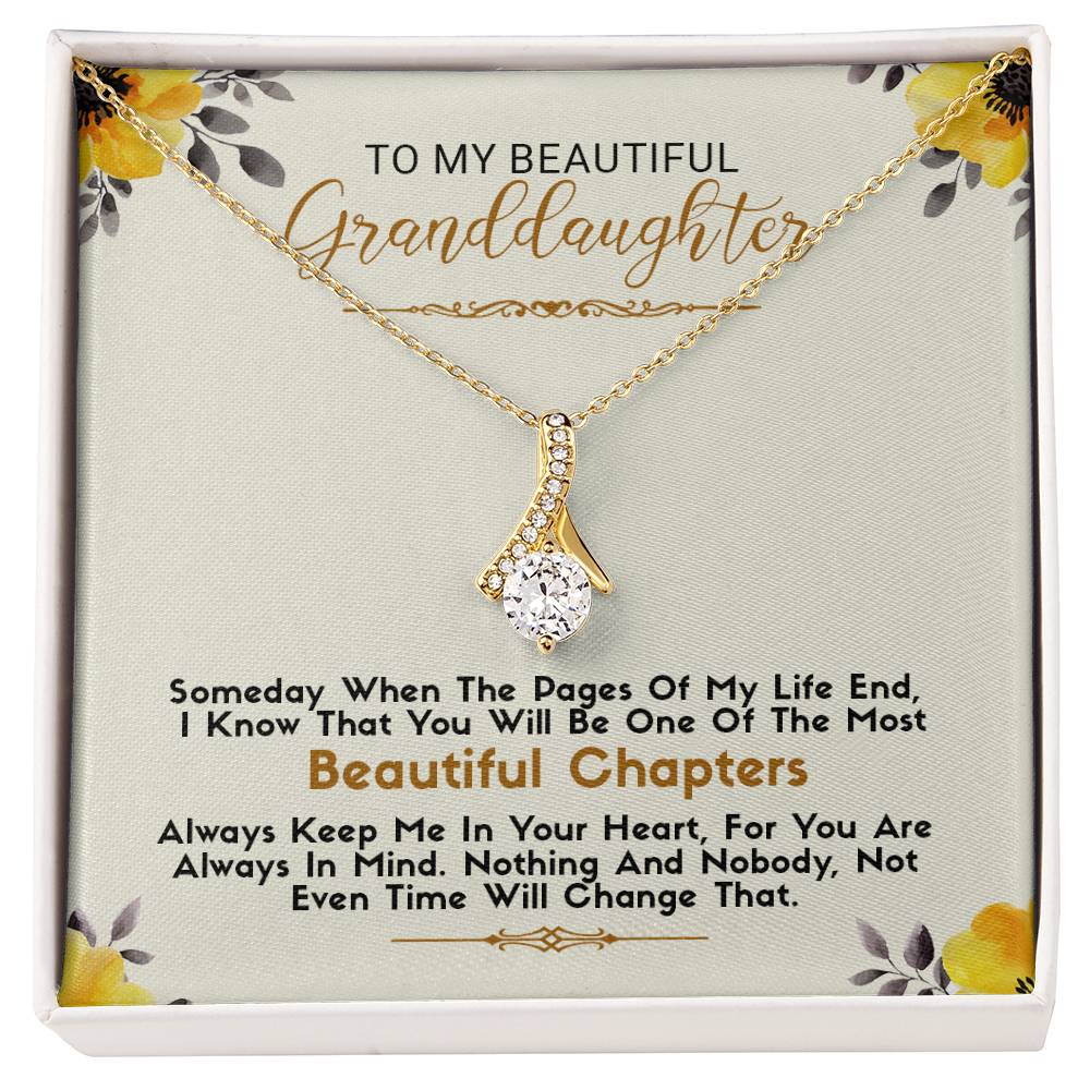 To My Beautiful Granddaughter  | Alluring Beauty necklace