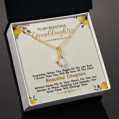 To My Beautiful Granddaughter  | Alluring Beauty necklace