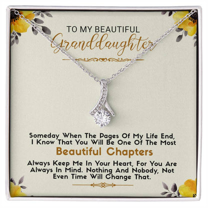 To My Beautiful Granddaughter  | Alluring Beauty necklace