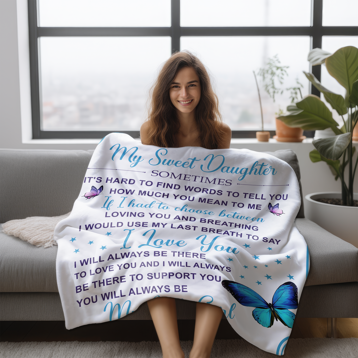 To My Daughter | FLM Arctic Fleece Blanket 50x60