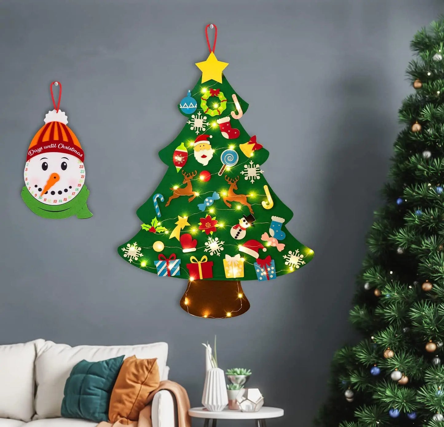 Kids DIY Felt Christmas Tree Kit Creative Play