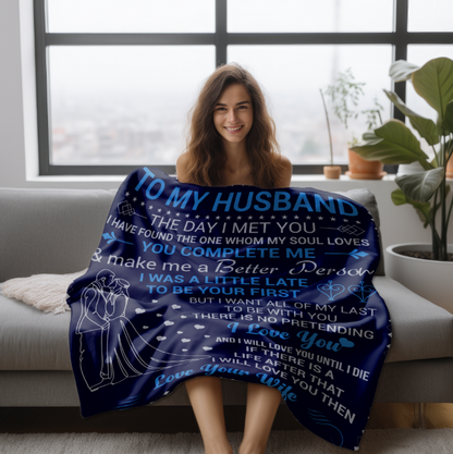 To My Husband | FLM Arctic Fleece Blanket 50x60