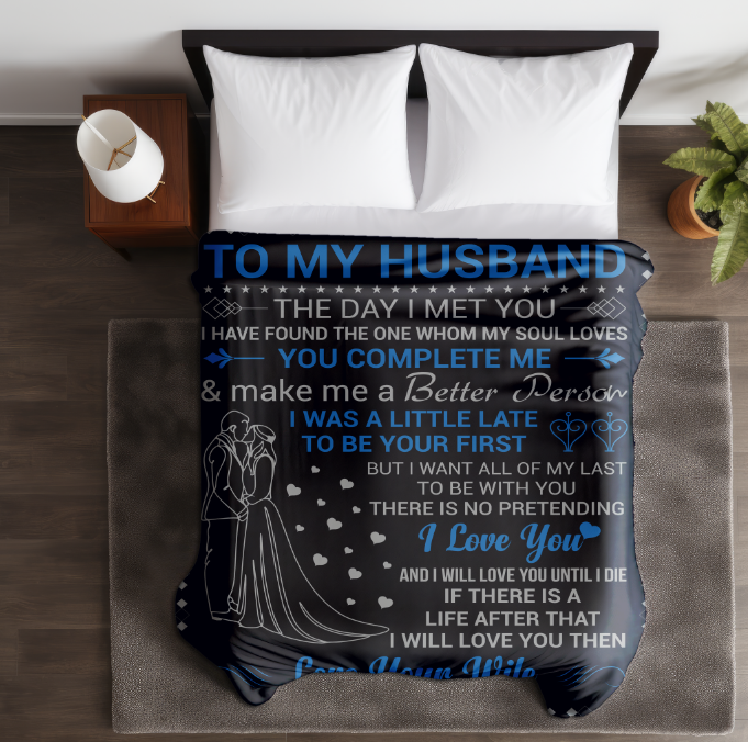 To My Husband | FLM Arctic Fleece Blanket 50x60