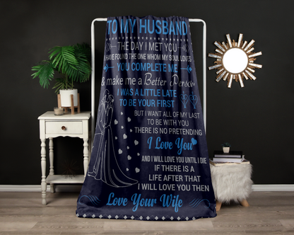 To My Husband | FLM Arctic Fleece Blanket 50x60